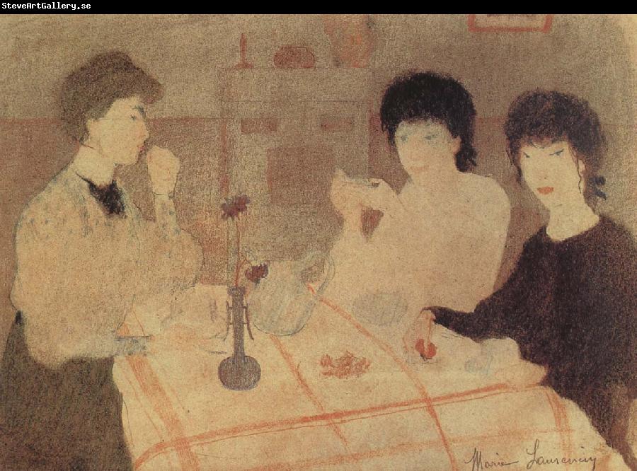 Marie Laurencin Rolansan with friend drinking tea